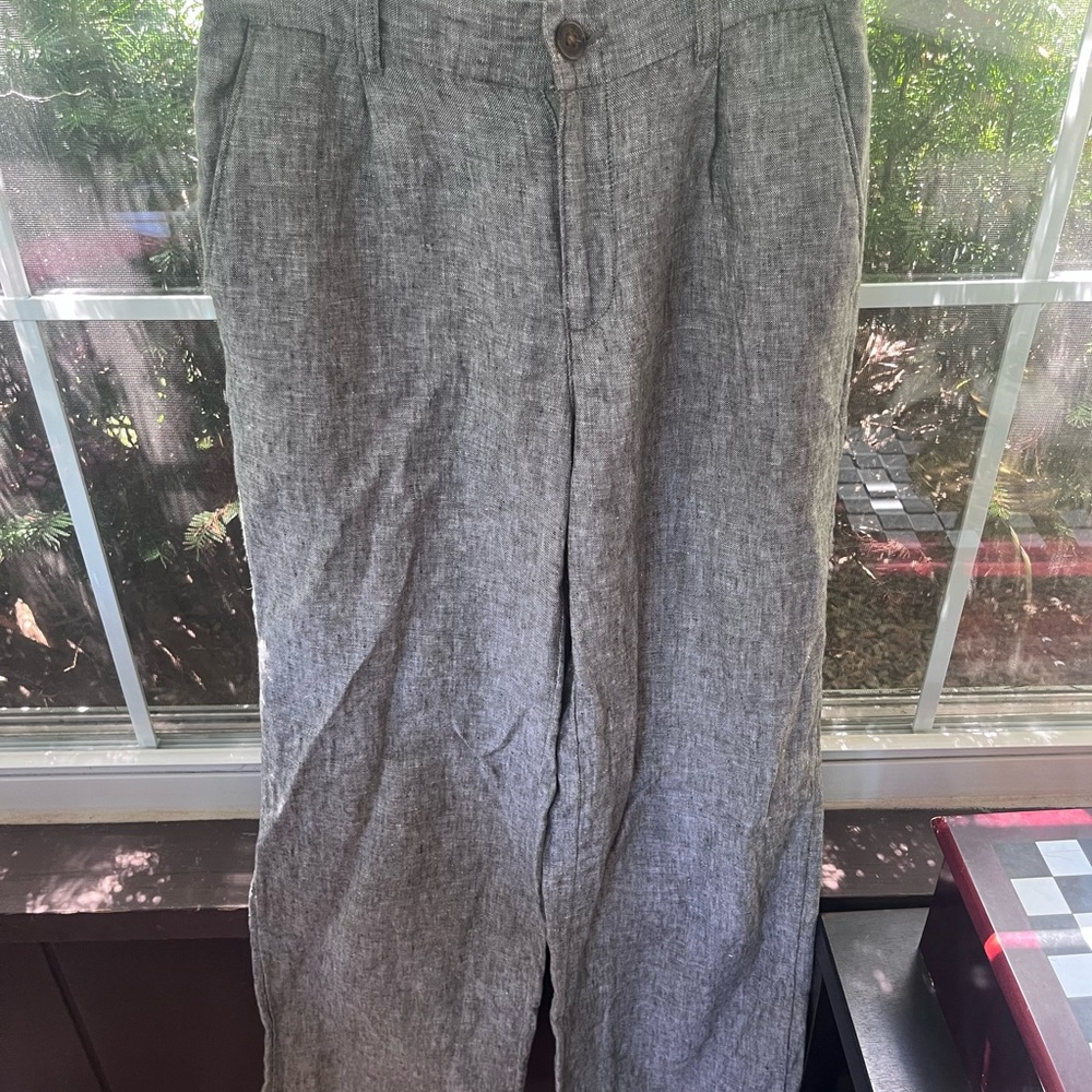 Lands' End Gray Wide Leg Pants